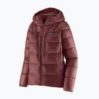 Kurtka puchowa damska Patagonia Fitz Roy Down Hoody dark ruby w/sizzle red