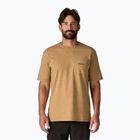 Koszulka męska Patagonia Boardshort Logo Pocket Responsibili talon gold