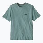 Koszulka męska Patagonia Boardshort Logo Pocket Responsibili blue sage