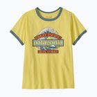 Koszulka damska Patagonia Great Waves Ringer Tee lemon zest