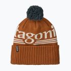 Czapka zimowa Patagonia Powder Town hut tripper logo: cinnamon brown