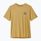 Koszulka męska Patagonia Cap Cool Daily Great Waves limestone yellow - light limestone yellow x-dye