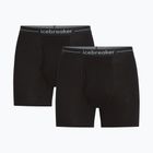 Bokserki termoaktywne męskie Icebreaker Merino 150 Anatomica Boxers wFly 2 Pack black