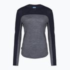 Longsleeve damski icebreaker Merino 125 Cool-Lite Sphere Tee CB midnnavy hthr/midnnavy/cb
