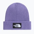 Czapka zimowa The North Face Logo Box Cuffed grounded plum