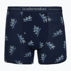 Bokserki termoaktywne męskie Icebreaker Merino 150 Anatomica BearTour AOP Boxers midnight navy
