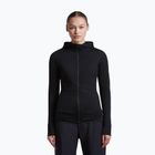 Bluza trekkingowa damska Icebreaker Merino 200 Realfleece Descender Half Zip Hoodie black