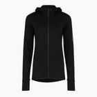 Bluza trekkingowa damska Icebreaker Merino 300 Realfleece Descender Zip Hoodie black