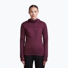 Bluza trekkingowa damska Icebreaker Merino 300 Realfleece Descender Zip Hoodie dark berry