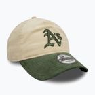 Czapka z daszkiem New Era Block Cord 9Twenty Oakland Athletics light beige
