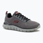 Buty męskie SKECHERS Track Leshur charcoal/orange