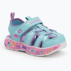 Sandały dziecięce SKECHERS Play Scene Splash Cute Crew turquoise/lavender