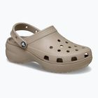 Klapki damskie Crocs Classic Platform Clog taupe