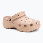 Klapki damskie Crocs Classic Platform Clog pink caramel