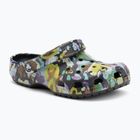 Klapki Crocs Classic Painted Floral black sand