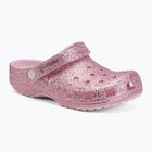 Klapki dziecięce Crocs Classic Chunky Glitter pink milk