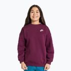 Bluza dziecięca Nike Sportswear Club Fleece bordeaux/white