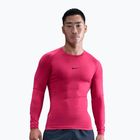 Longsleeve treningowy męski Nike Pro Dri-Fit Tight Fitness rush pink/black
