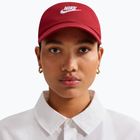 Czapka z daszkiem Nike Club Unstructured Futura Wash team crimson/white