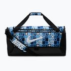Torba treningowa Nike Brasilia 9.5 Aop 60 l university blue/black/white