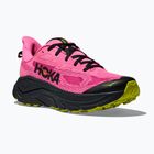 Buty do biegania damskie HOKA Challenger 8 neon rose/black