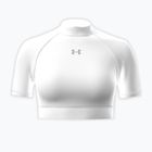 Koszulka treningowa damska Under Armour HeatGear Crop Mock white/halo gray