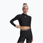 Longsleeve treningowy damski Under Armour HeatGear Crop Mock ultimate black/white