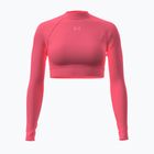 Longsleeve treningowy damski Under Armour HeatGear Crop Mock bittersweet pink/posh pink