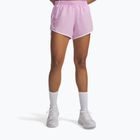Spodenki do biegania damskie Under Armour Fly By 3" pink dawn/white