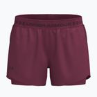 Spodenki treningowe damskie Under Armour Tech Play Up 2IN1 Shorts claret/claret/ox blood