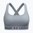 Biustonosz treningowy Under Armour Crossback Mid blue fog/downpour gray