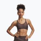Biustonosz treningowy Under Armour Crossback Low peppercorn/kona brown