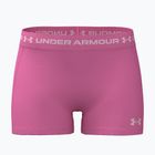 Spodenki treningowe damskie Under Armour HeatGear Shorty pink frenzy/prime pink
