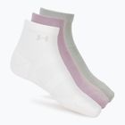 Skarpety damskie Under Armour Vanish 3 Pack mauve pink/titanium/purple echo