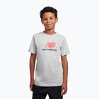 Koszulka dziecięca New Balance Jersey Stacked Logo Tee athletic grey heather