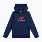 Bluza dziecięca New Balance BB Stacked Logo Hoodie nb navy