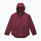 Kurtka przeciwdeszczowa dziecięca Columbia Rainy Trails II Fleece rich wine