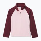 Bluza polarowa dziecięca Columbia Glacial Fleece satin pink/rich wine