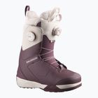 Buty snowboardowe damskie Salomon Kiana Dual Boa W huckleberry/dawn pink/almond milk
