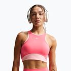 Biustonosz treningowy Nike One Medium Support Sea coral/bleached coral/white