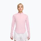 Longsleeve do biegania damski Nike Tempo Swoosh Run Dri-Fit 1/4-Zip pink foam/white