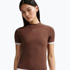 Koszulka damska Nike Gloss Fitted Top light chocolate