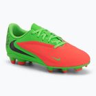 Buty piłkarskie dziecięce Nike Jr. Phantom 6 Club Erling Haaland MG hot punch/green strike/black