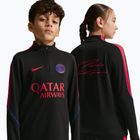 Bluza piłkarska dziecięca Nike Paris Saint-Germain Strike Dri-Fit Soccer Knit Drill Top black/global red/global red