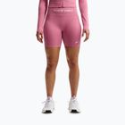 Spodenki treningowe damskie Nike Pro Seamless High Waisted Biker 5" peony/white