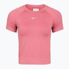 Koszulka treningowa damska Nike Pro Seamless Dri-Fit peony/white