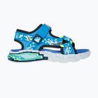Sandały dziecięce SKECHERS Mega Splash black/blue/lime