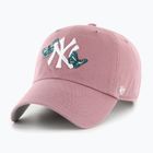 Czapka z daszkiem 47 Brand MLB New York Yankees Icon Alt CLEAN UP mauve
