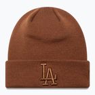 Czapka zimowa New Era Essential Los Angeles Dodgers dark auburn/dark autumn