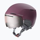 Kask narciarski HEAD Cinema W S2 dark purple/silver/red